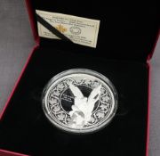 A 2018 $100 fine silver coin - The Angel of Victory - 100th Anniversary of the First World War