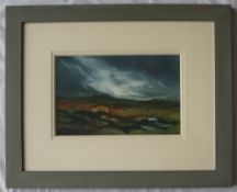 Judy Linnell Bright cloud (Rhos y Caerau) Watercolour & Gouache Signed and label verso 22 x 34cm