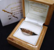 A 9ct Welsh gold Clogau ring, of plaited form, size O, approximately 3 grams,