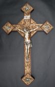 A Crucifix depicting Jesus and the four evangelists,