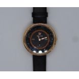 A lady's stainless steel Swarovski wristwatch,