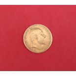 An Edward VII gold half sovereign dated 1902