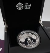 The Royal Mint - The Longest Reigning Monarch 2015 UK five-ounce silver proof coin,