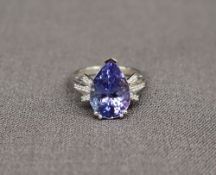 Gemporia - An 18ct gold Lorique Tanzanite and diamond ring,