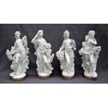 A set of four large Royal Worcester figures of the Seasons, modelled by Sir Arnold Machin (1911-99),