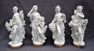 A set of four large Royal Worcester figures of the Seasons, modelled by Sir Arnold Machin (1911-99),