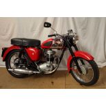 A BSA C15G 250cc motorcycle, in red, Engine number C15G2233, Frame Number C15G2233,
