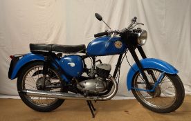 A BSA Bantam Supreme D14/4 175cc motorcycle, in blue, engine number D14B7446, Frame number D14B6708,
