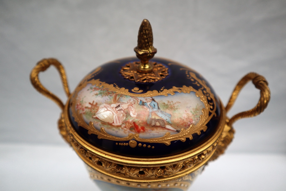 A Chateau Des Tuileries Sevres porcelain pot pourri vase and cover, - Image 9 of 12