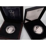 The Royal Mint - a 2018 UK £5 silver proof Piedfort coin,