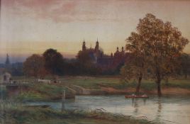 Arthur Henry Enock Eton College Watercolour Signed