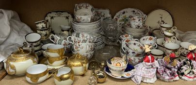 A Royal Worcester floral decorated part tea set together with other part tea and dinner sets etc