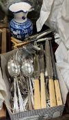 Assorted electroplated flatwares etc