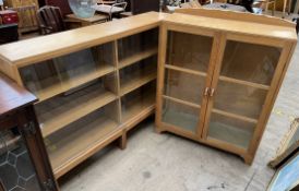 A 20th century oak bookcase,