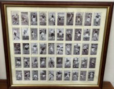 Framed cigarette cards for Churchman's cigarettes of Association footballers