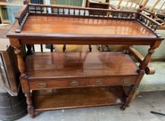 A Victorian mahogany buffet,