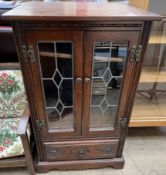 A 20th century oak hifi cabinet,