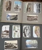 Two albums of postcards,