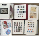A collection of stamps and postal stationery from 1882 onwards, contained in six albums,