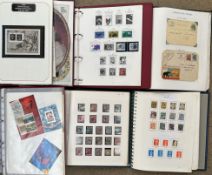 A collection of stamps and postal stationery from 1882 onwards, contained in six albums,