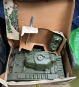 A Tiger Joe remote control tank,