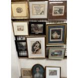 19th century British School Nude study Watercolour Together with a collection of paintings and