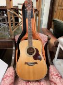 A Crafter acoustic guitar, made in Korea, Model D6/N, Serial No.