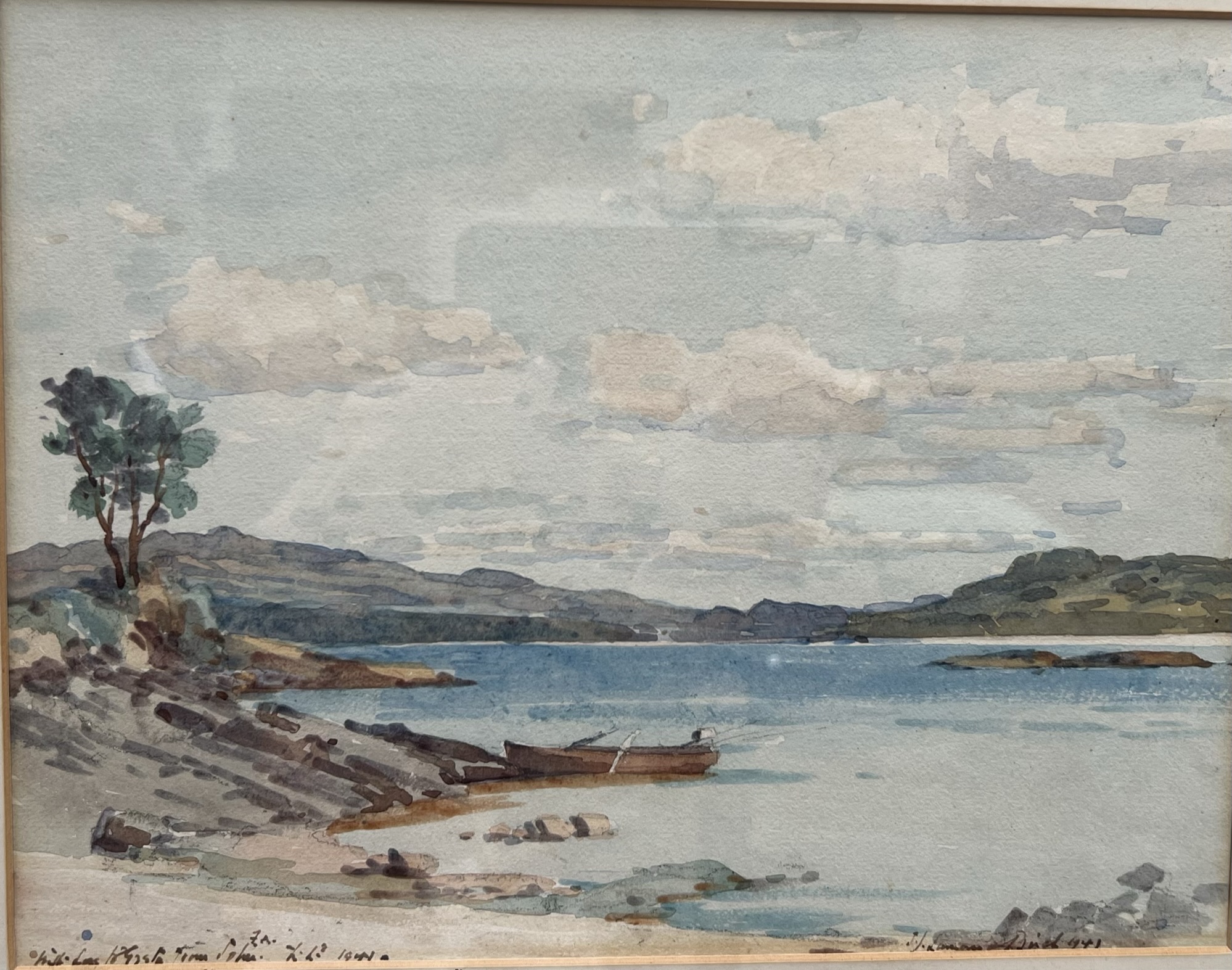 Samuel John Lamorna Birch Loch Lomond Watercolour Signed and dated 1941