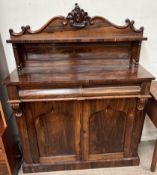 A Victorian rosewood chiffonier,