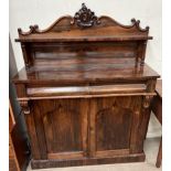 A Victorian rosewood chiffonier,