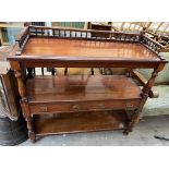 A Victorian mahogany buffet,