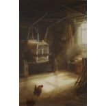Naomi Tydeman Scratching a living Watercolour Signed and inscribed verso 53 x 35cm ****Artists