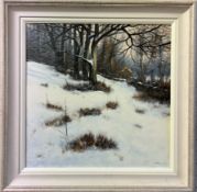 Tom Stephenson Pheasant on a winters' day Acrylics Signed ***TO BE RE-OFFERED IN A FUTURE SALE FOR