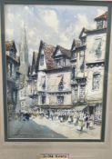 Victor Noble Rainbird In Old Rouen Watercolour Signed ***TO BE RE-OFFERED IN A FUTURE SALE FOR