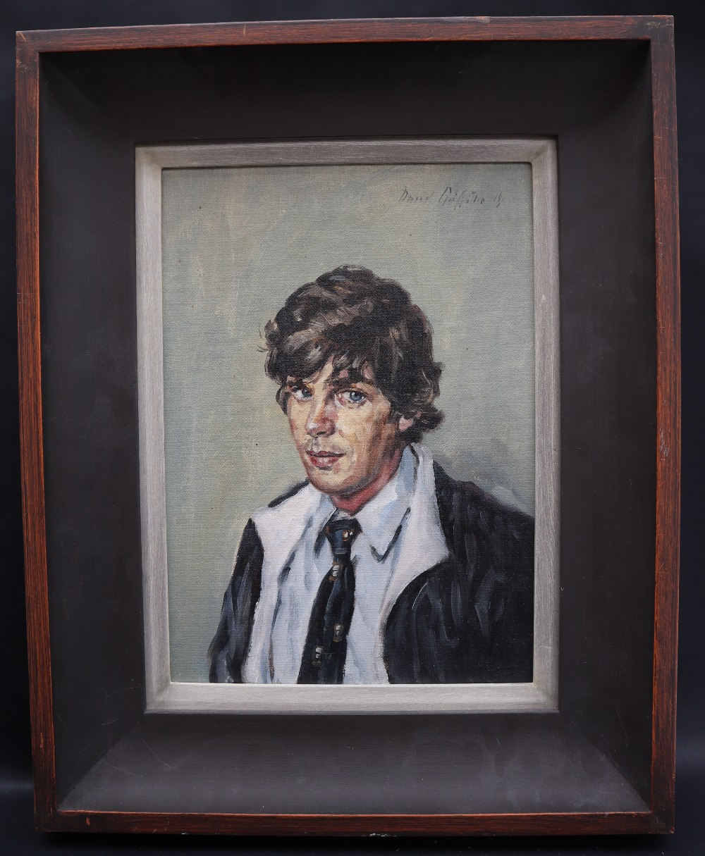 David Griffiths John Owen Head and shoulders portrait Oil on board Signed and dated 1981 34 x - Image 3 of 5