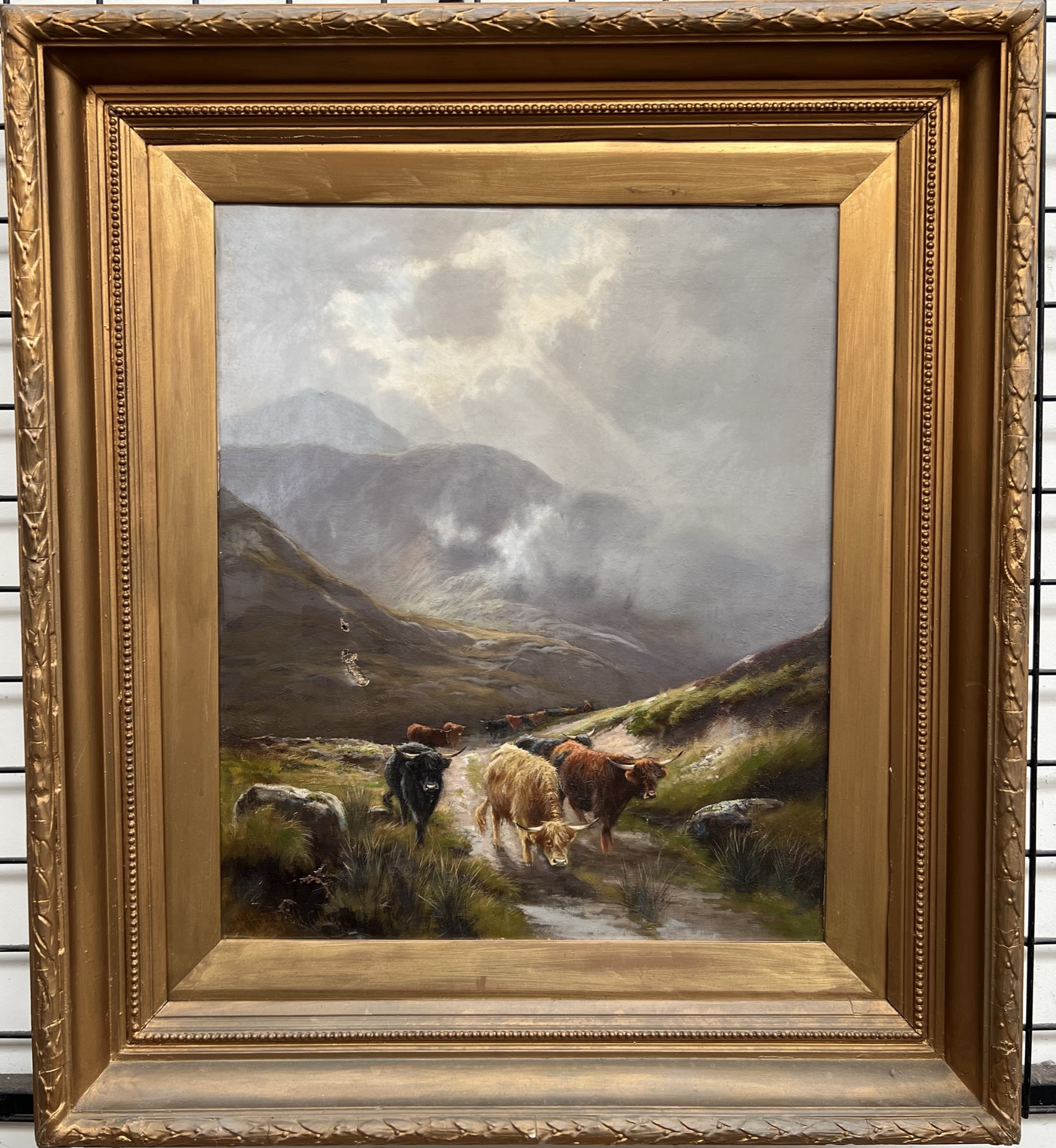 H Hadfield Cubley In Glencoe Oil on canvas Signed 60 x 50cm