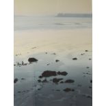 Naomi Tydeman Soft Morning, South Beach, Tenby Watercolour Signed and inscribed verso 72.