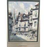 Victor Noble Rainbird In Old Rouen Watercolour Signed