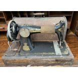 A Singer sewing machine,