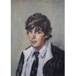 David Griffiths John Owen Head and shoulders portrait Oil on board Signed and dated 1981 34 x