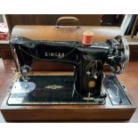 A Singer sewing machine 201K,