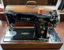A Singer sewing machine 201K,