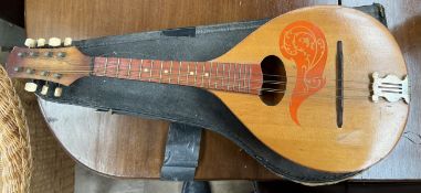 A Russian eight string mandolin,