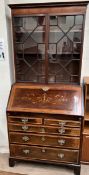 A 19th century mahogany bureau bookcase,