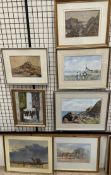 Helen Condy Over The Wall Watercolour Signed Together with a George Stainer watercolour,