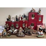 Border Fine Arts Reynard Estate figures, including Denton, Hudson, Uncle Monty, Mrs B, Lady Reynard,