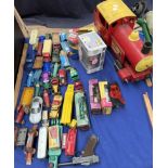 A Tri-ang Puff Puff model train together with Corgi,