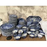 A Copeland Spode blue and white part tea and dinner service