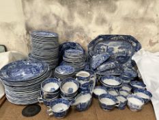 A Copeland Spode blue and white part tea and dinner service