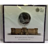 A Royal Mint Buckingham Palace 2015 UK £100 Fine Silver Coin,